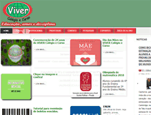 Tablet Screenshot of colegioecursoviver.com.br